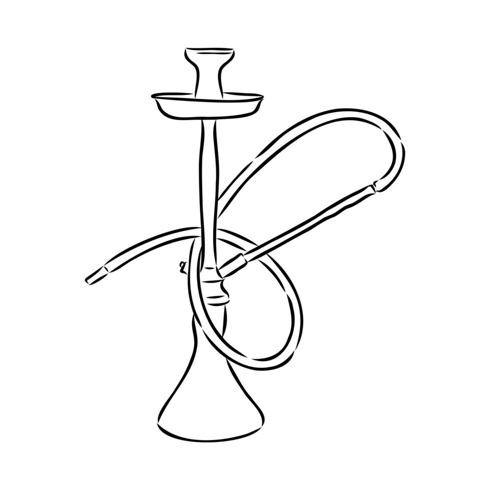 hookah vector sketch