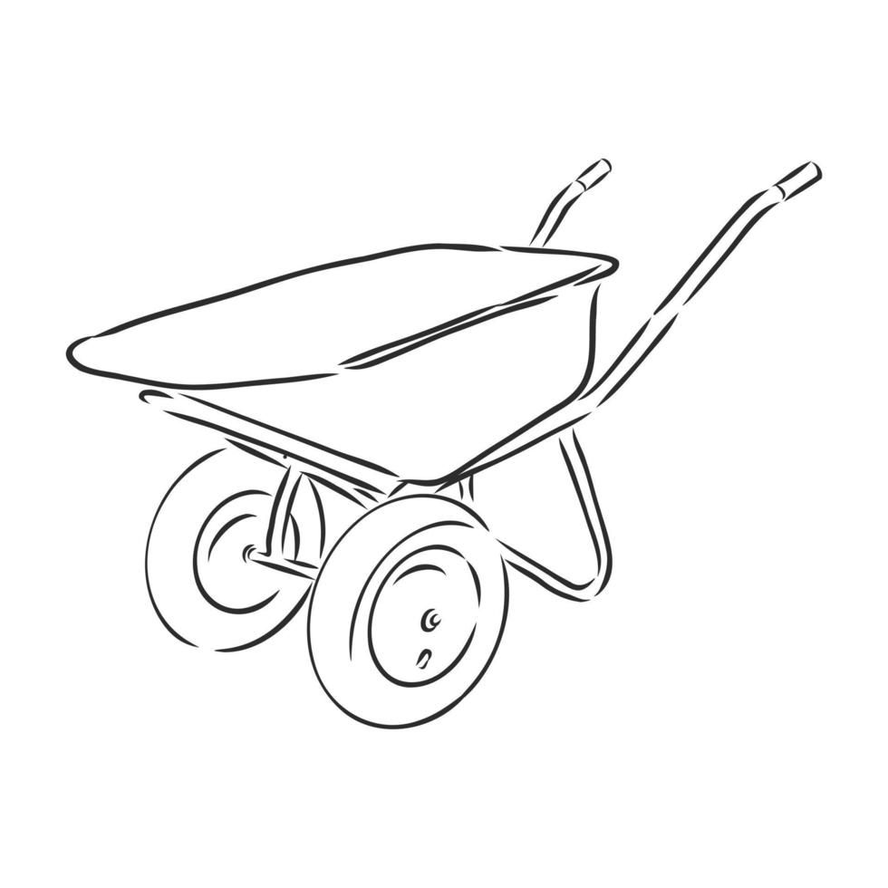 garden tools vector sketch