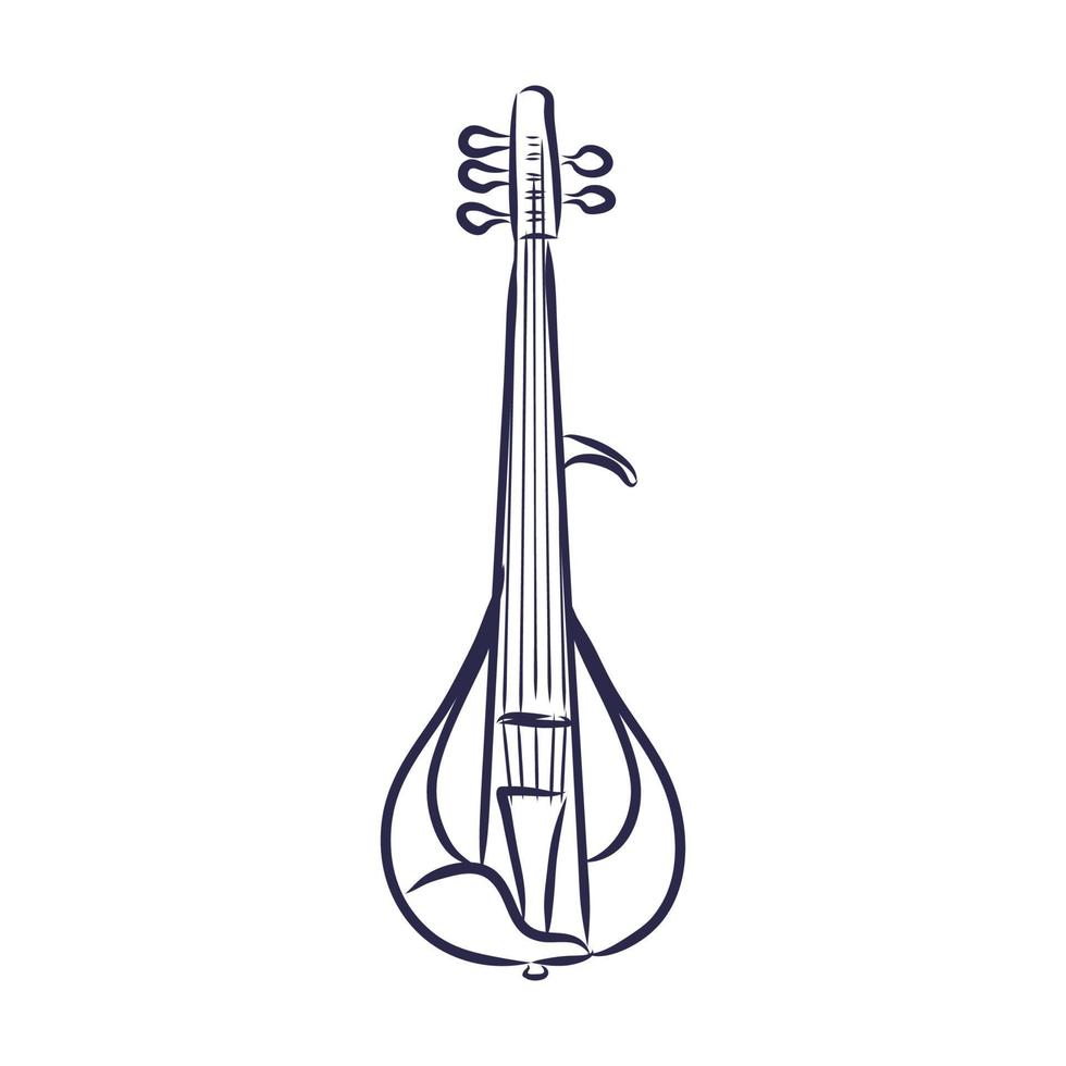 bosquejo del vector del violín