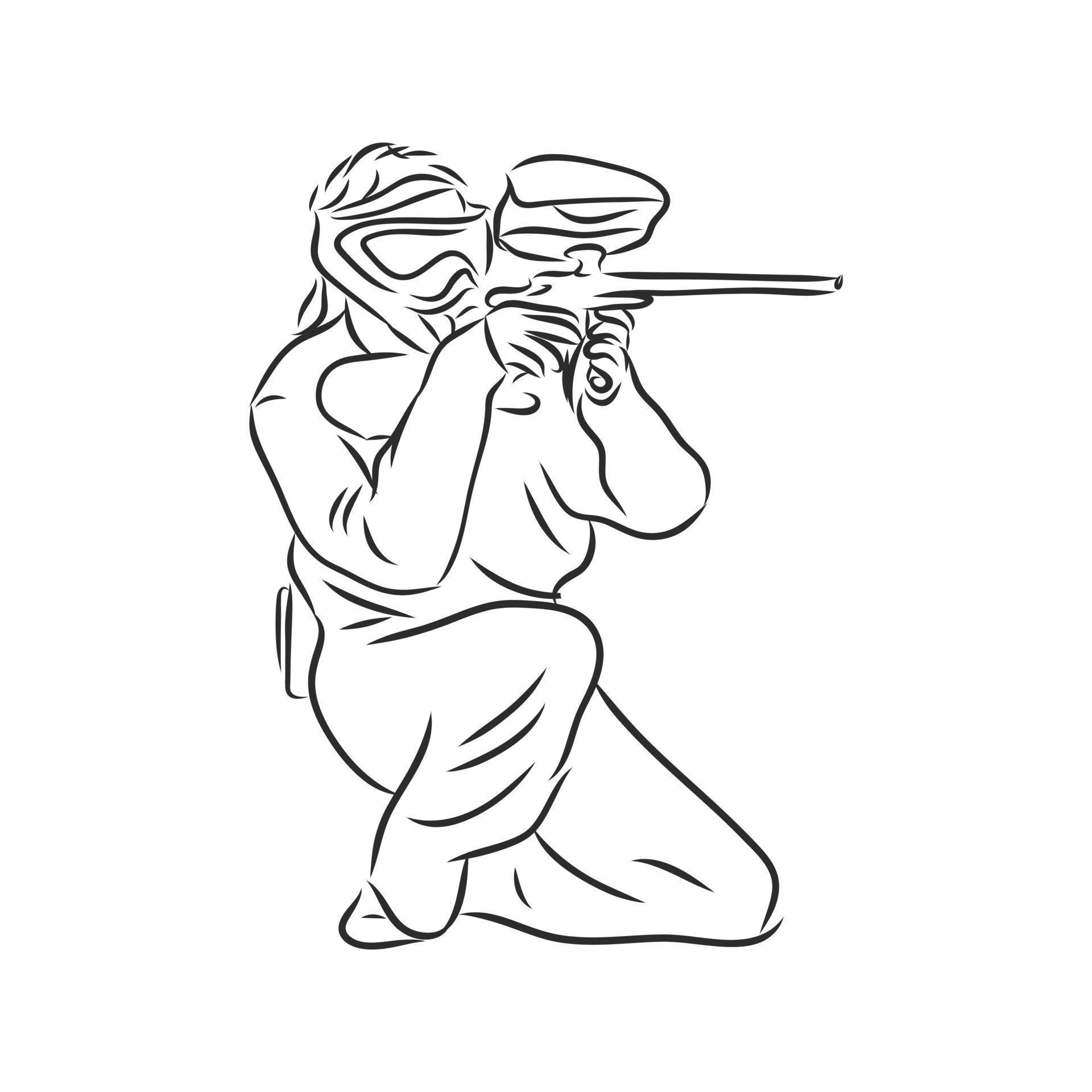 paintball vector sketch 8686409 Vector Art at Vecteezy