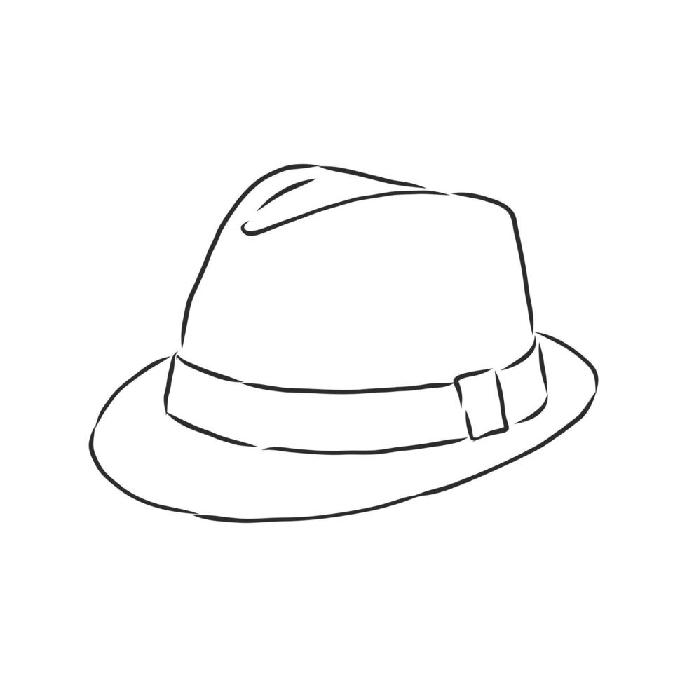 bosquejo del vector del sombrero