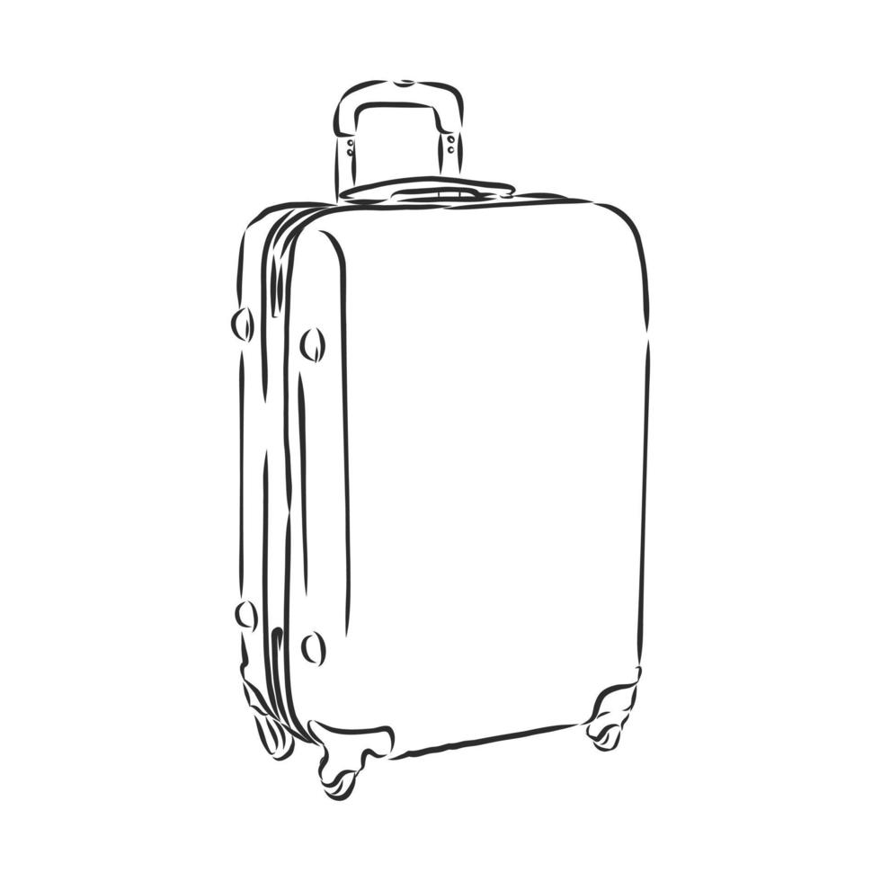 suitcase vector sketch