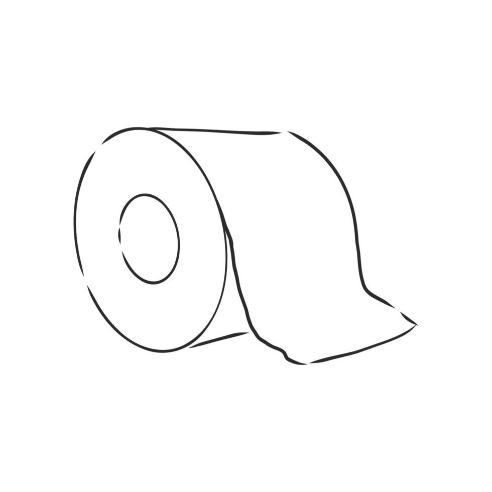 toilet paper vector sketch