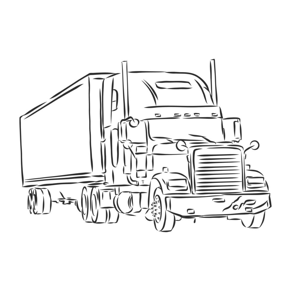 truck vector sketch