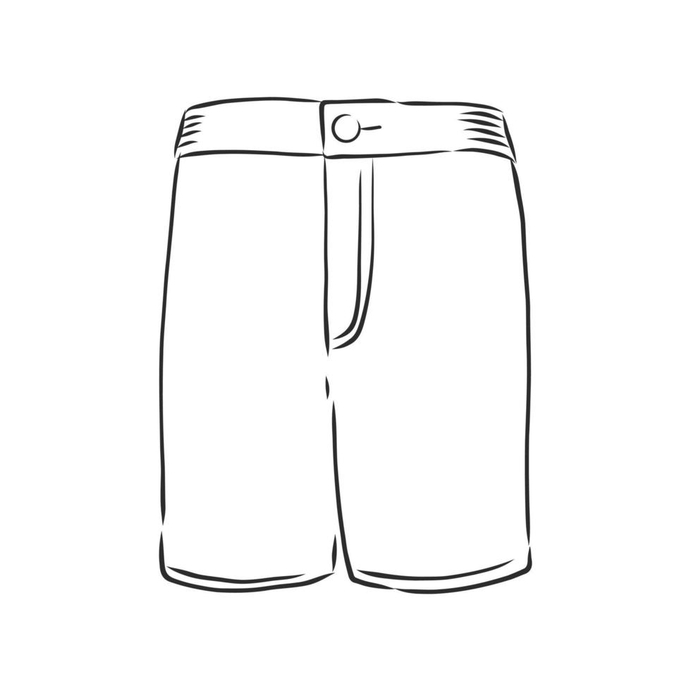 shorts vector sketch