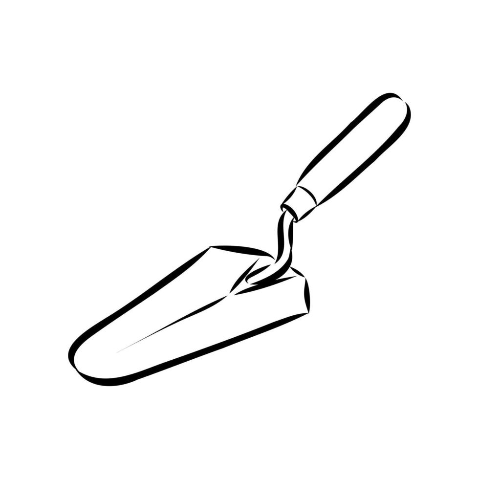 construction trowel vector sketch