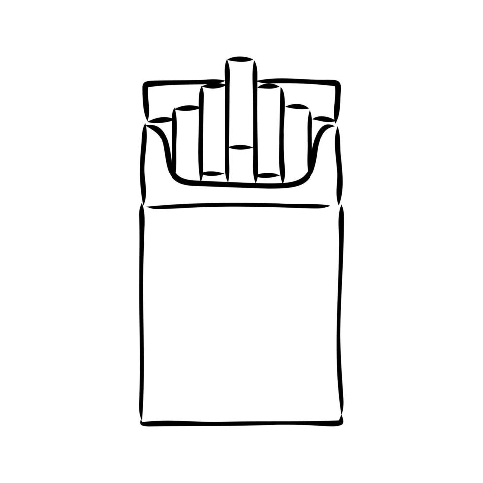 dibujo vectorial de cigarrillo vector