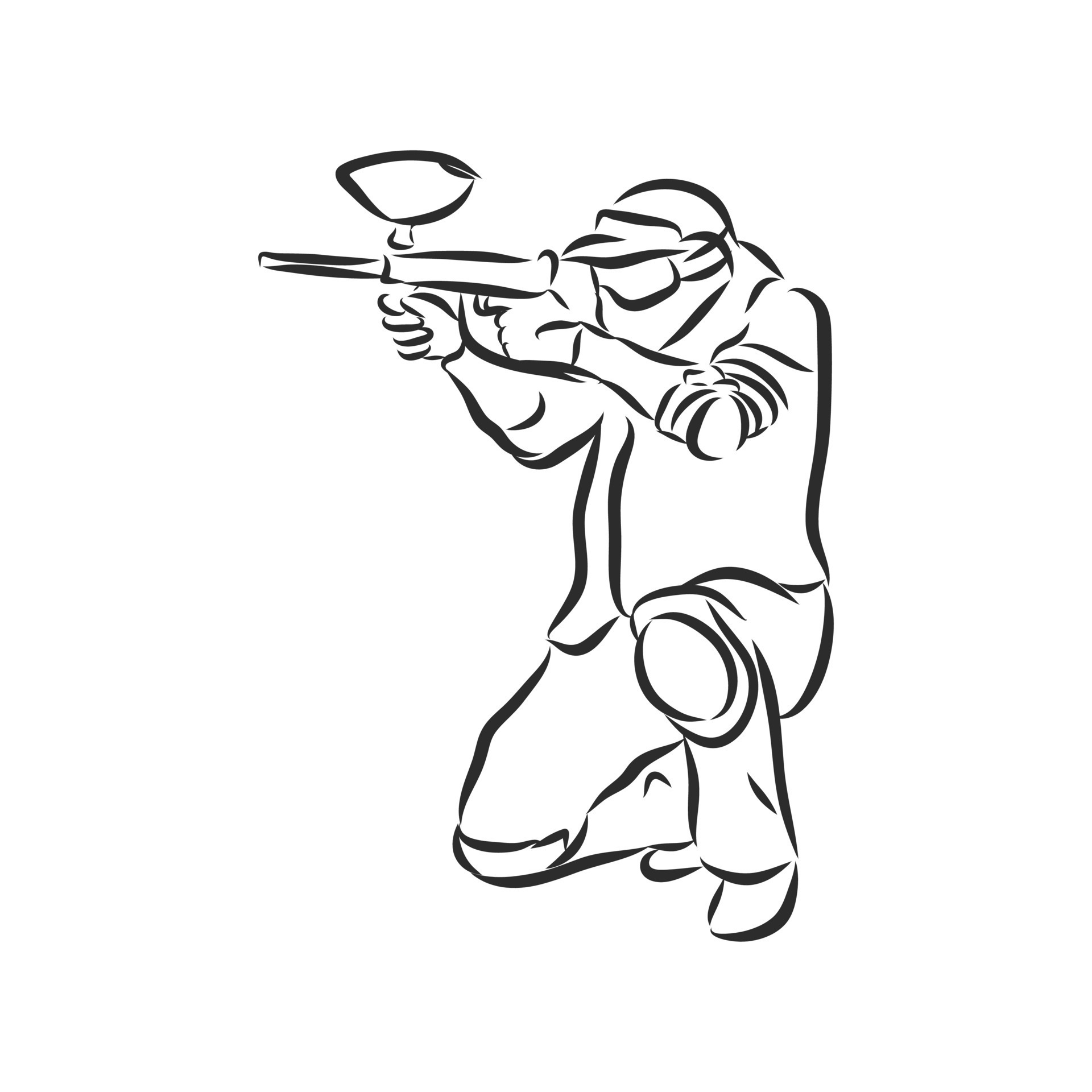 paintball vector sketch 8686557 Vector Art at Vecteezy