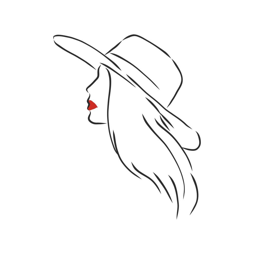 hat vector sketch