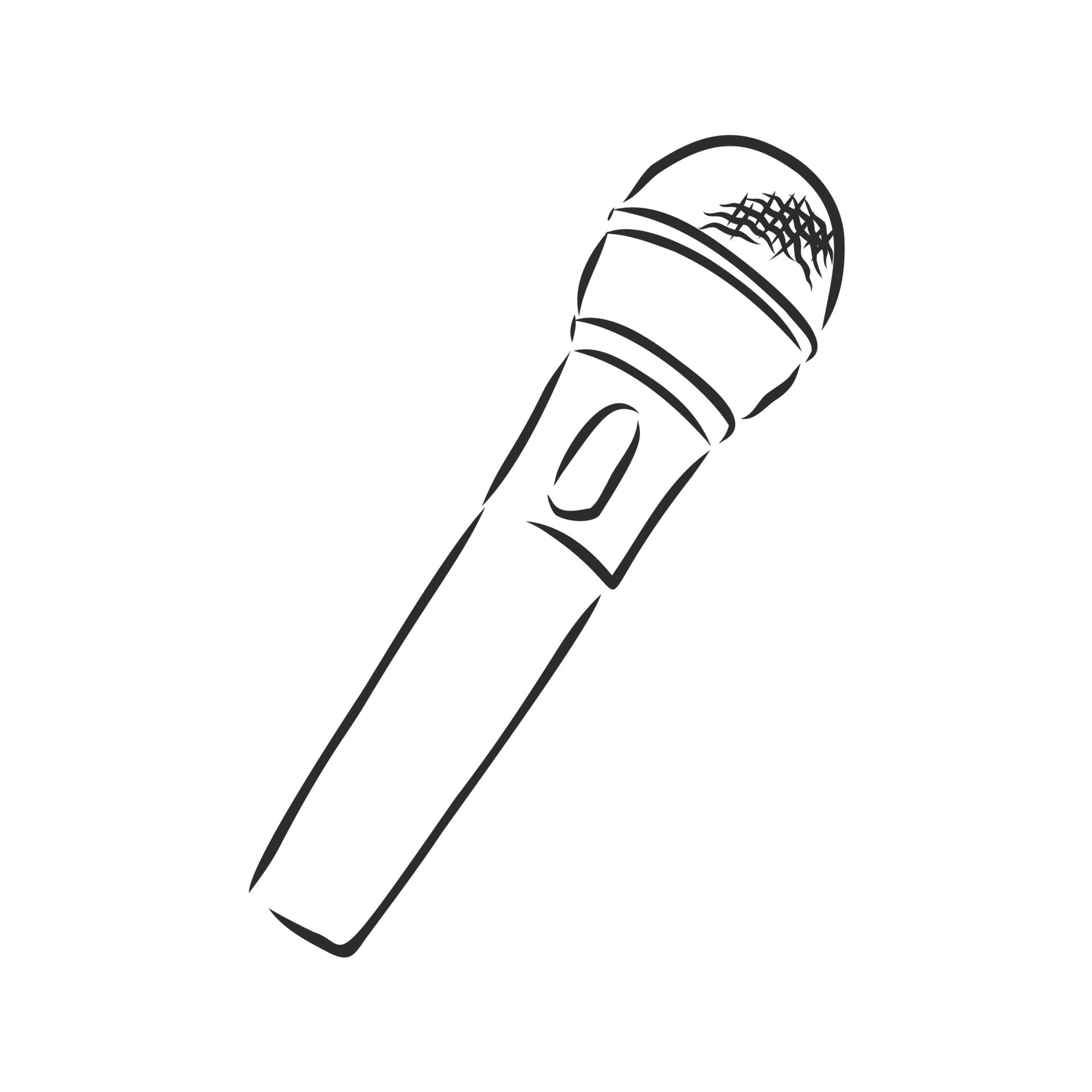 microphone vector sketch 8686589 Vector Art at Vecteezy