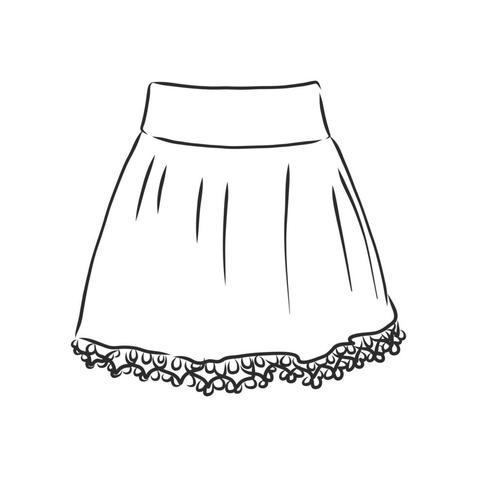 skirt vector sketch