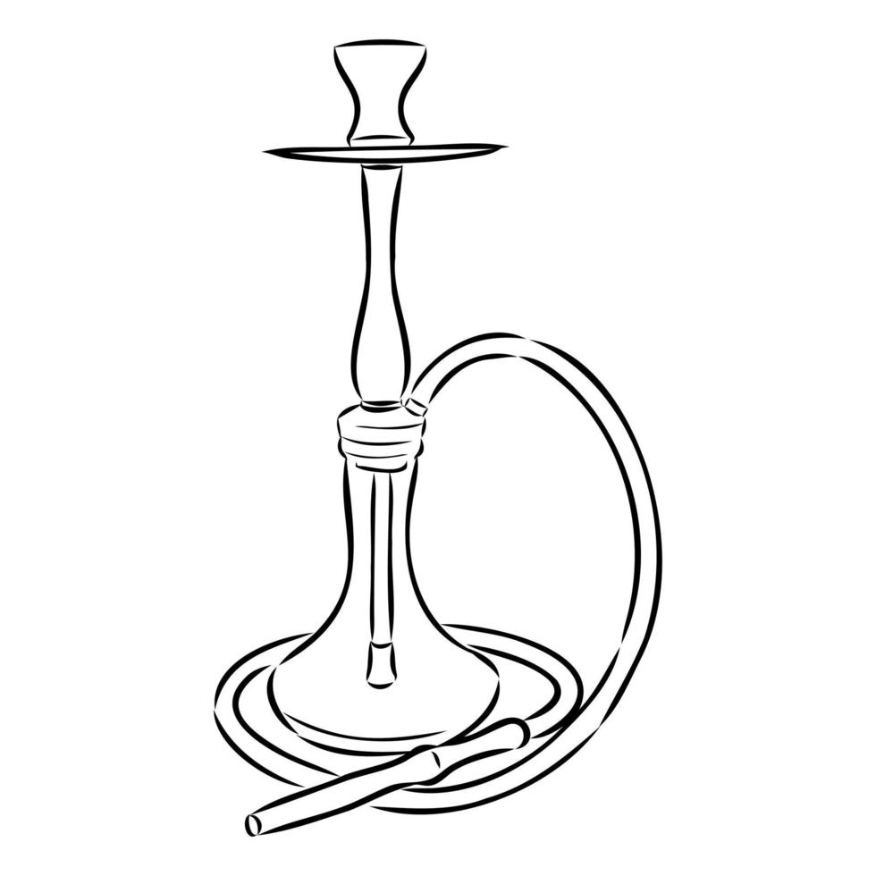 hookah vector sketch