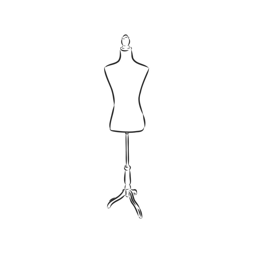 dibujo vectorial de maniquí vector