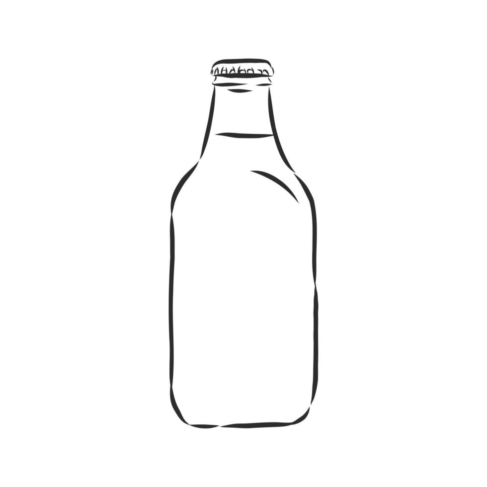 bosquejo del vector de la botella