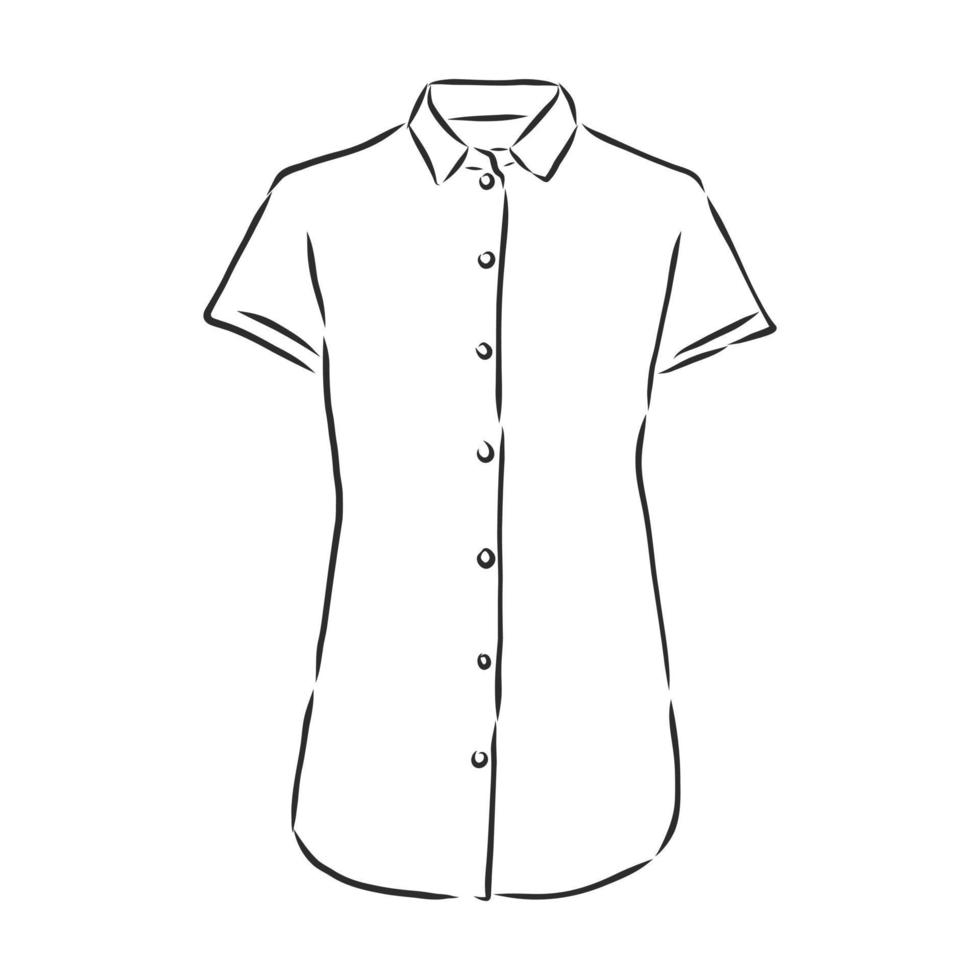 shirt blouse vector sketch