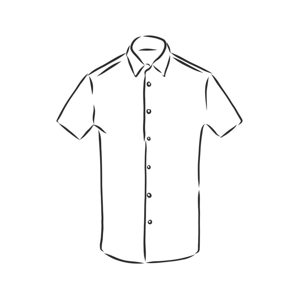 dibujo de vector de blusa de camisa