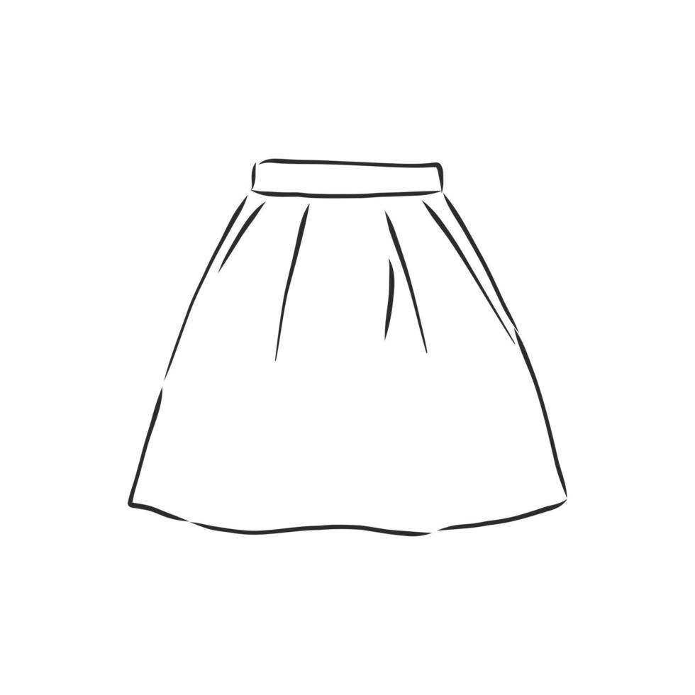 skirt vector sketch