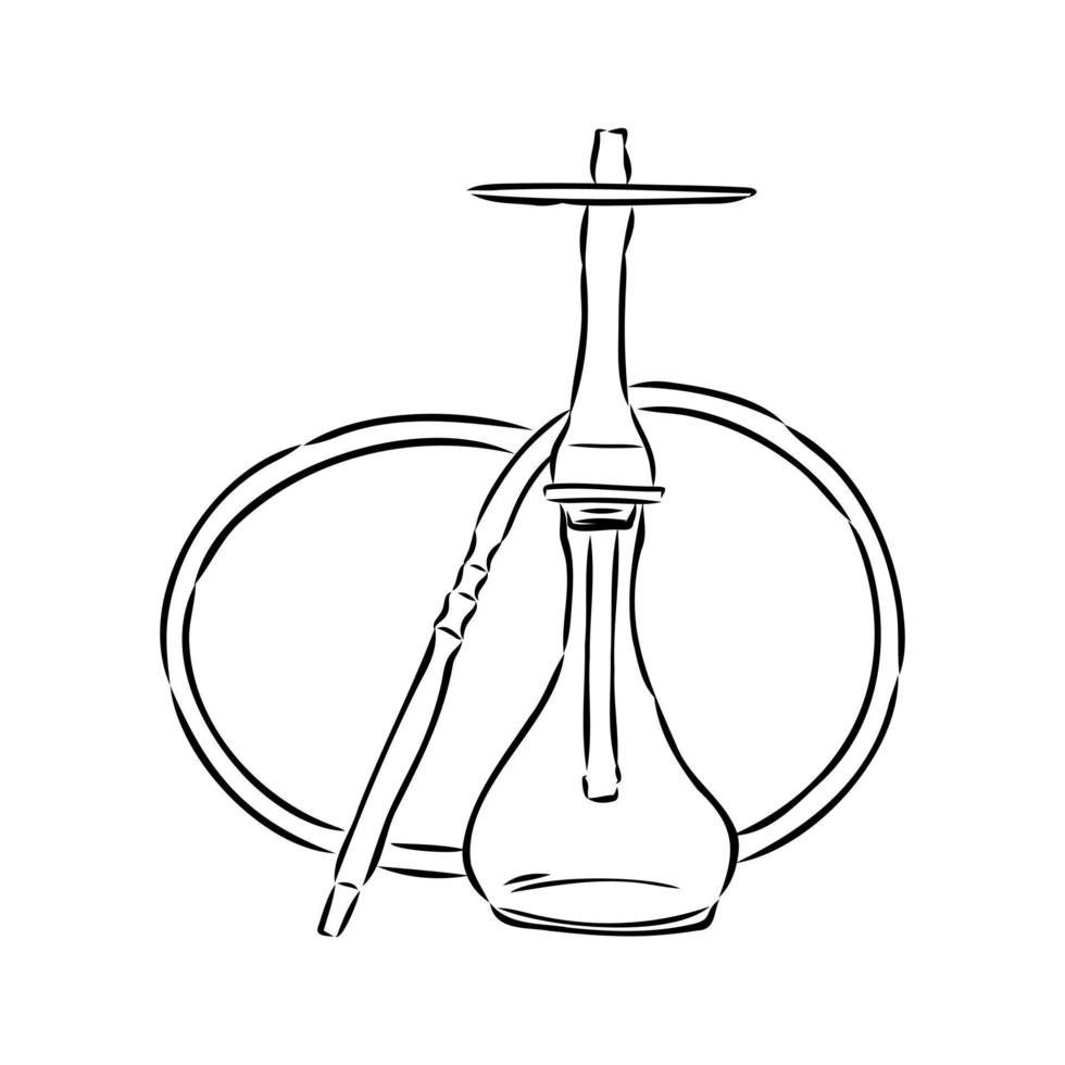 hookah vector sketch