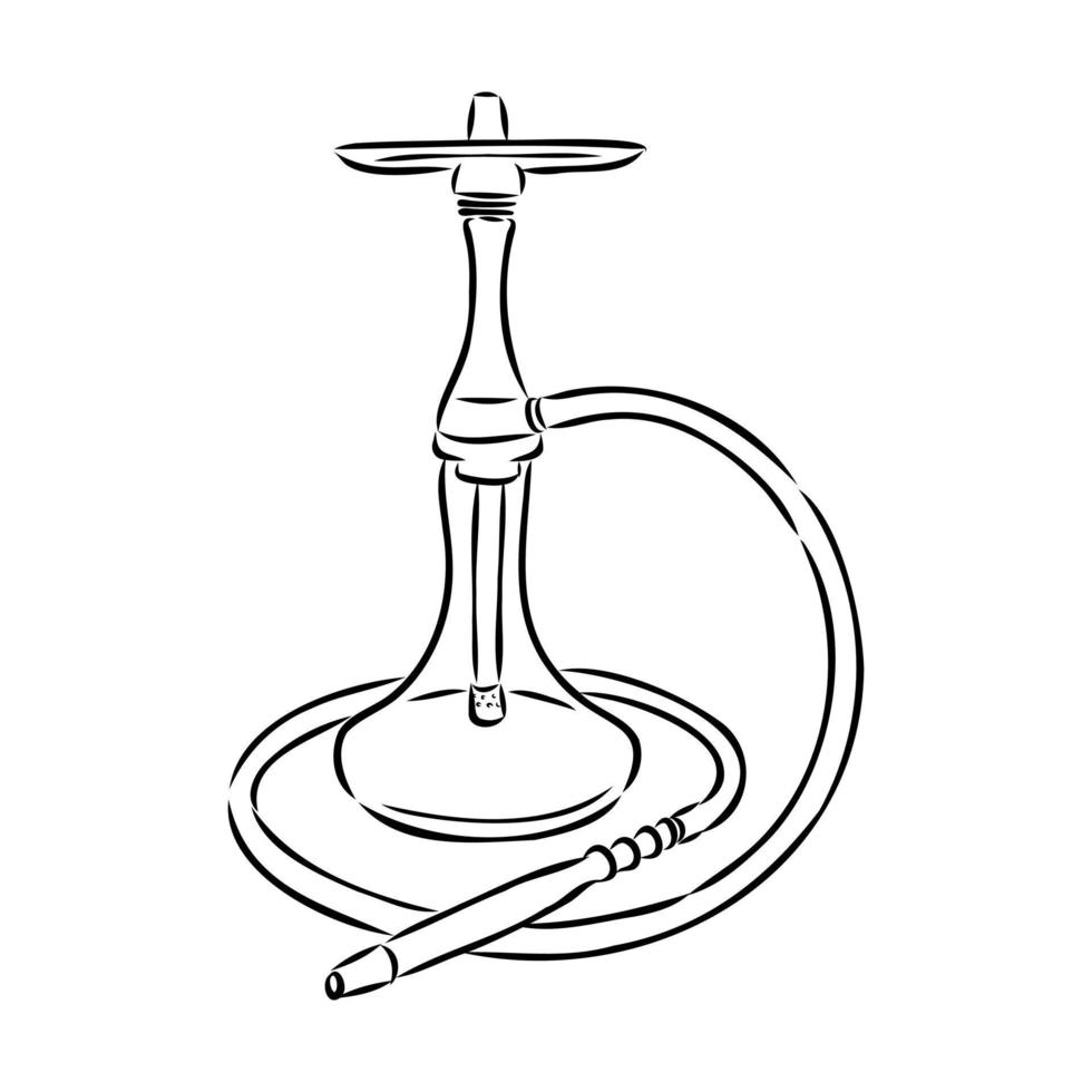 hookah vector sketch