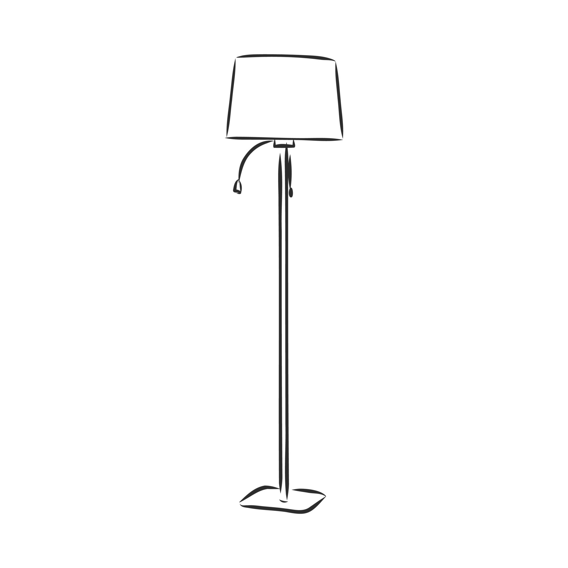floor lamp vector sketch 8686721 Vector Art at Vecteezy
