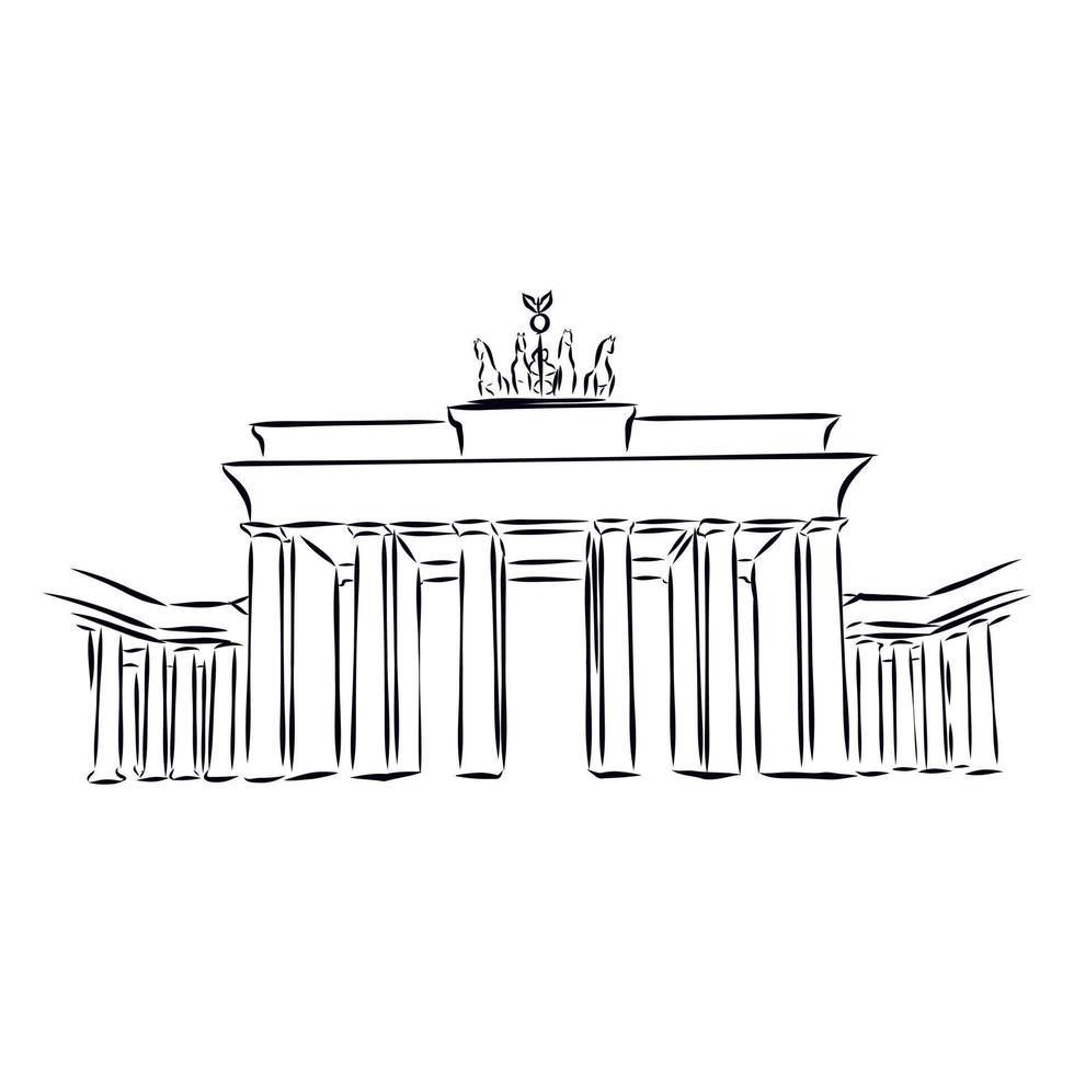 white house vector sketch