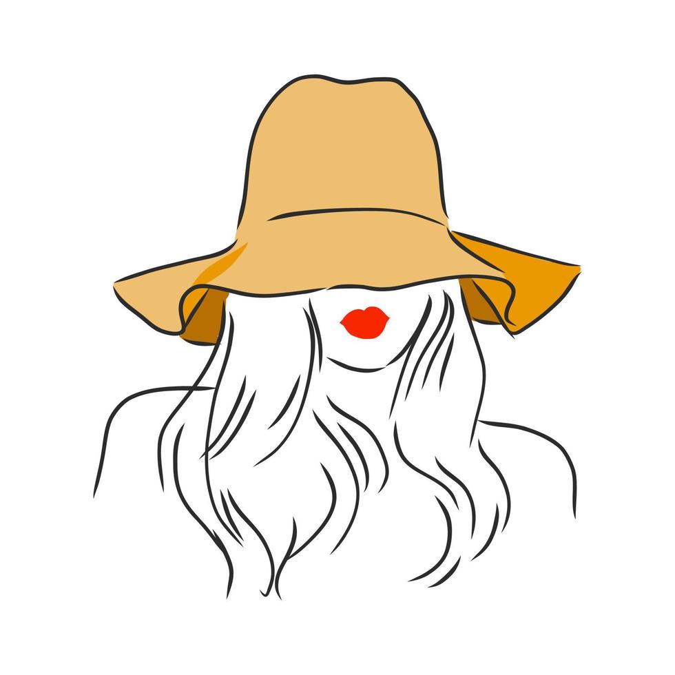 hat vector sketch
