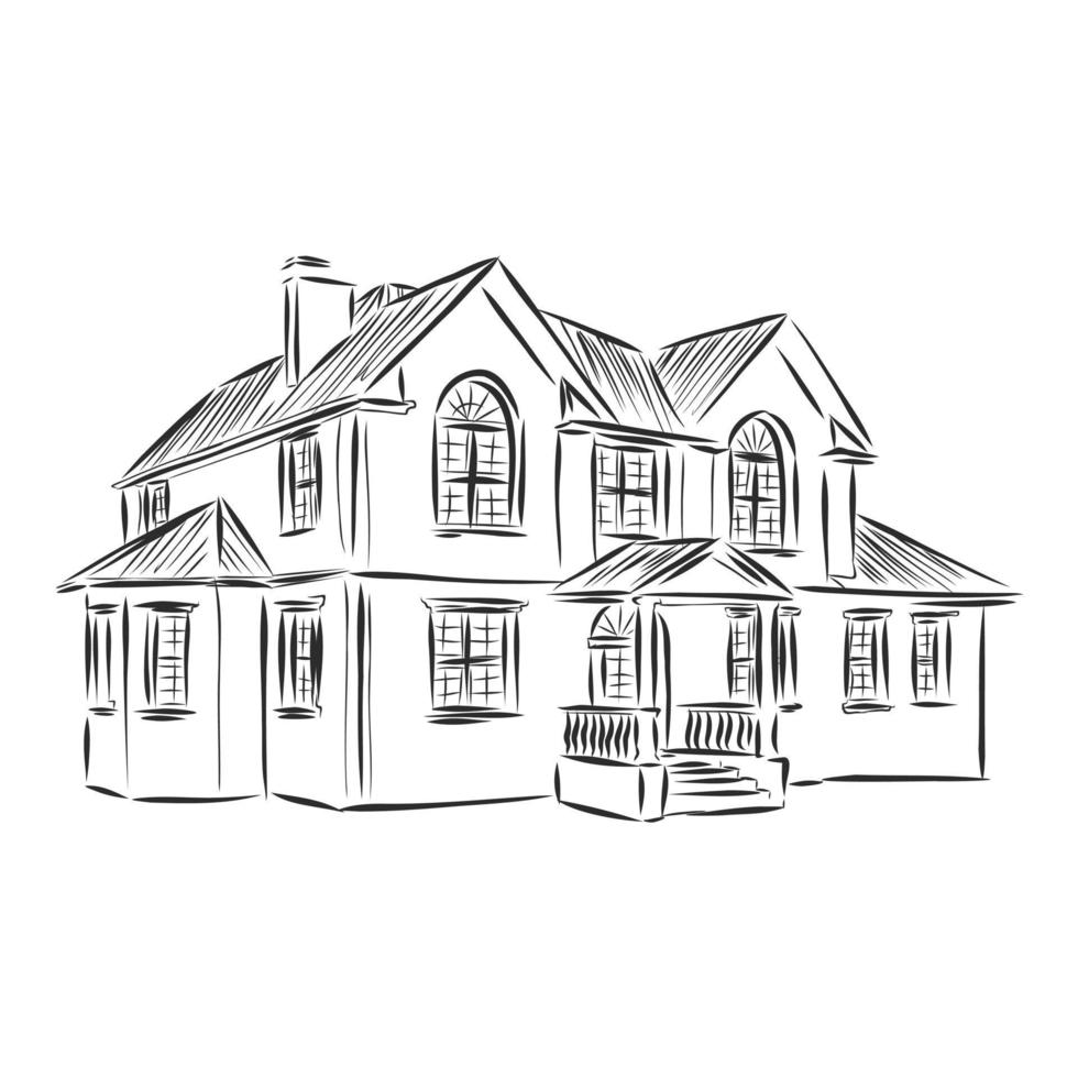 house vector sketch