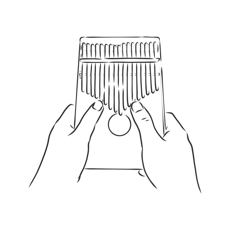 kalimba vector sketch