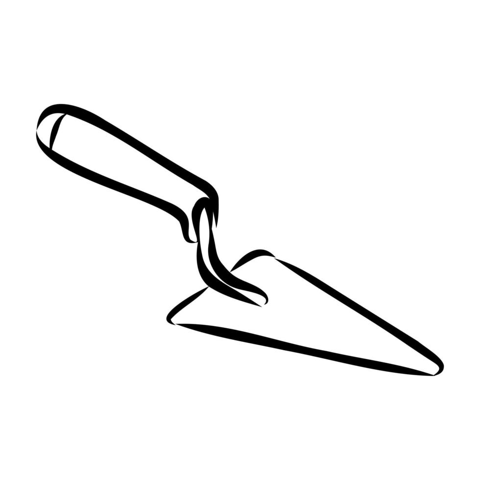 construction trowel vector sketch