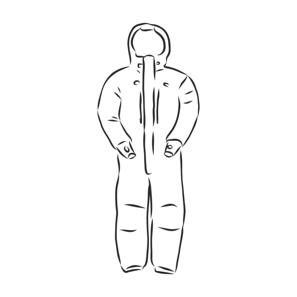 jumpsuit vector sketch