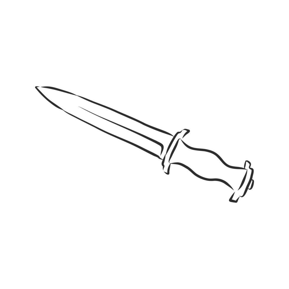 dagger vector sketch