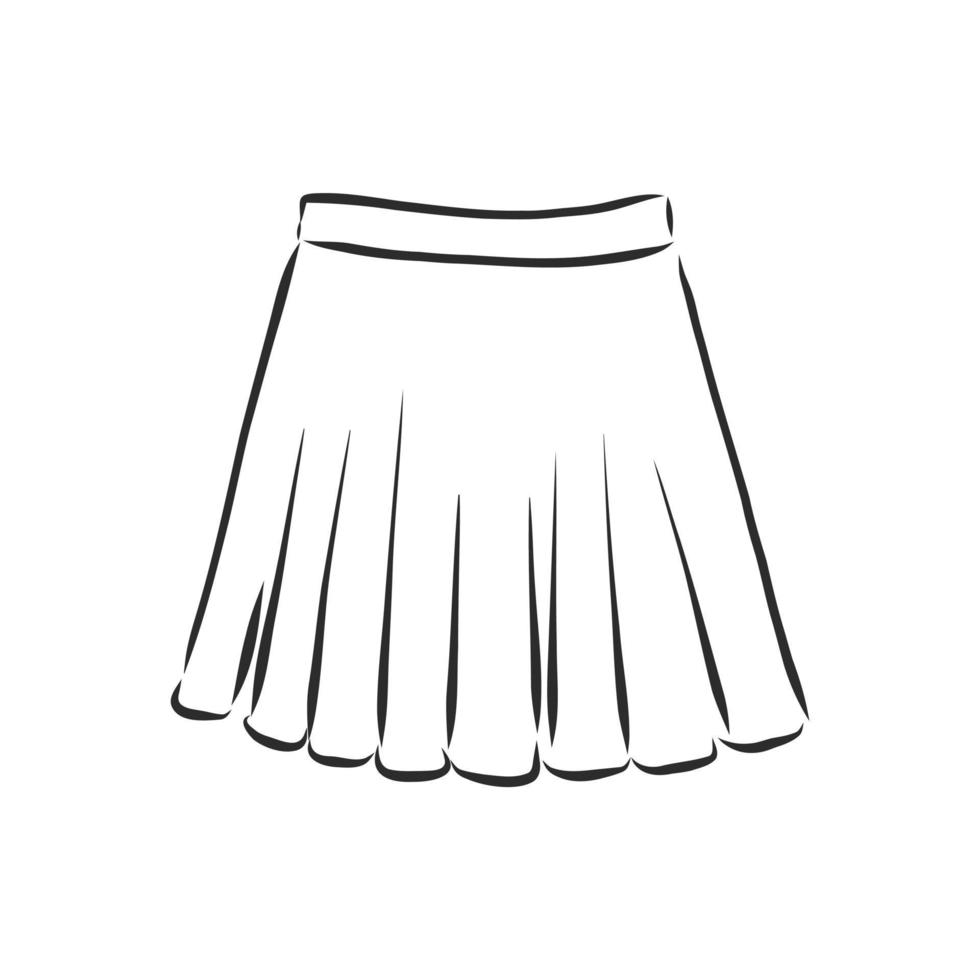 skirt vector sketch