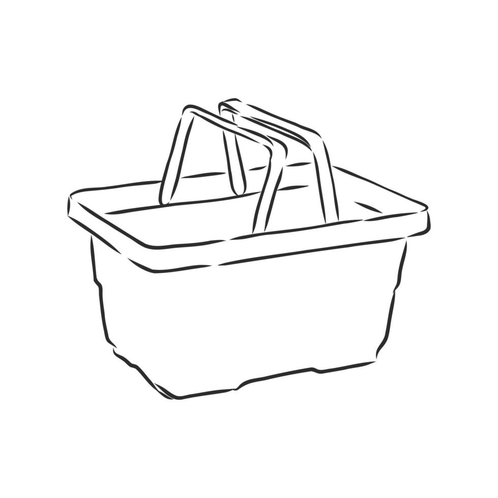 shopping cart vector sketch
