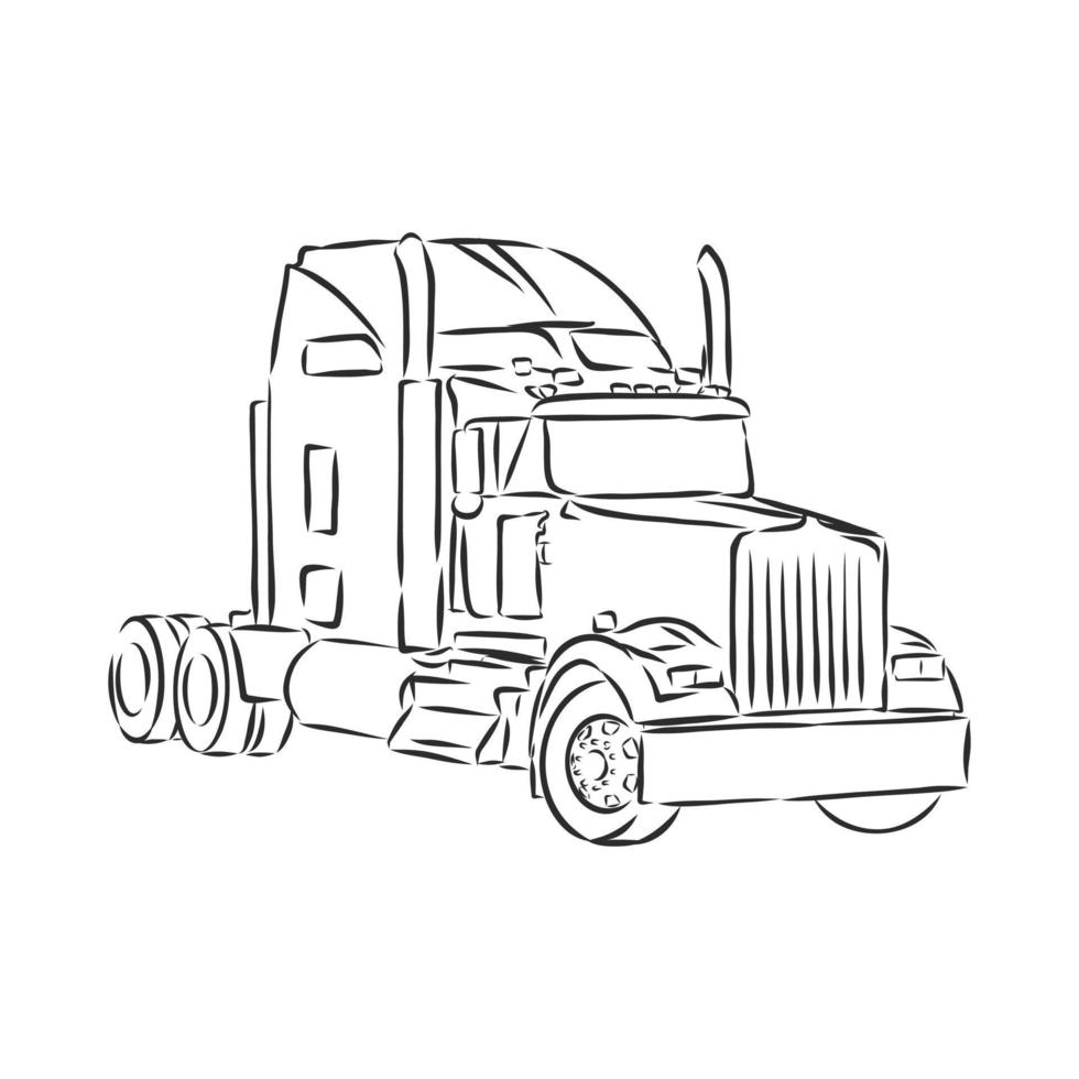 truck vector sketch