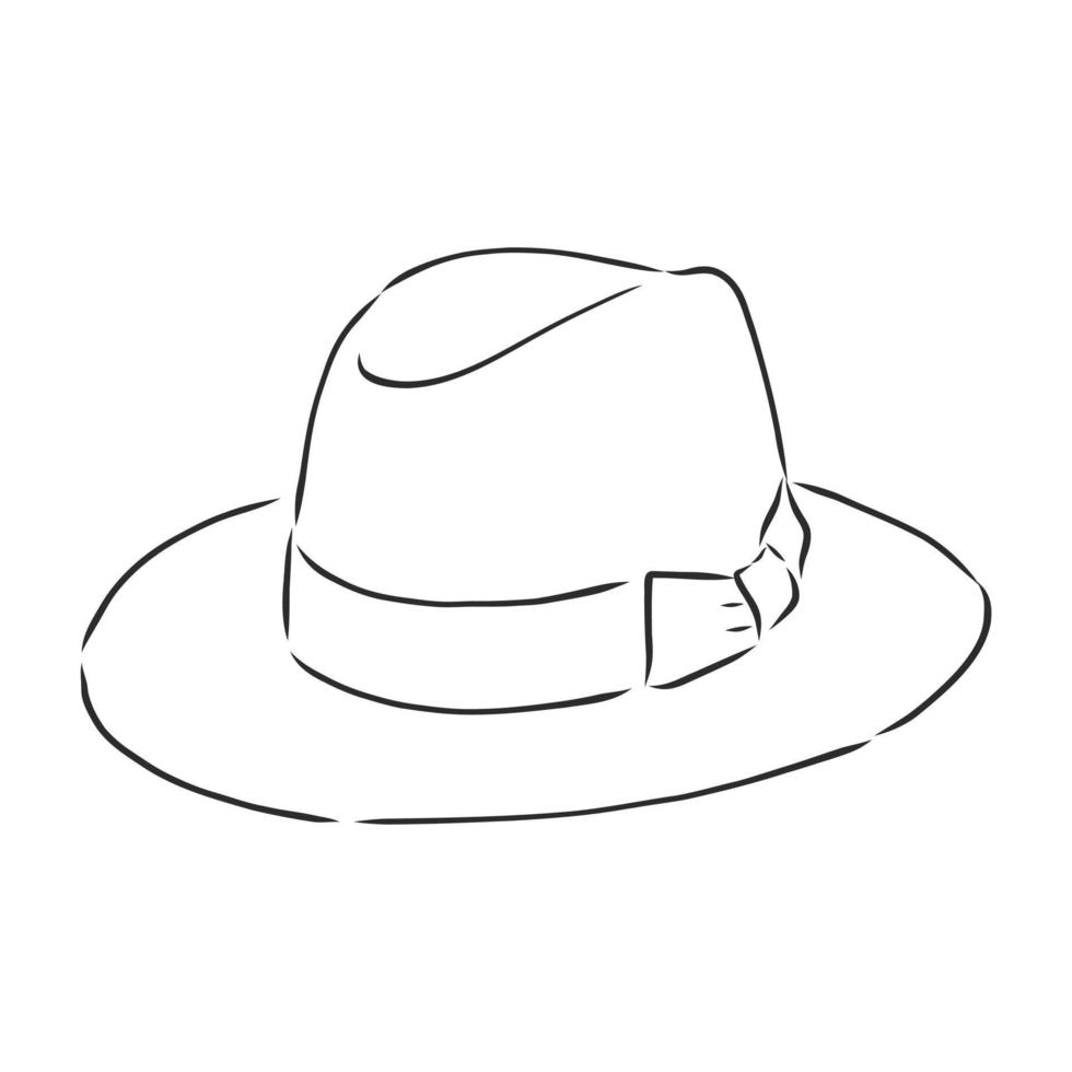 bosquejo del vector del sombrero