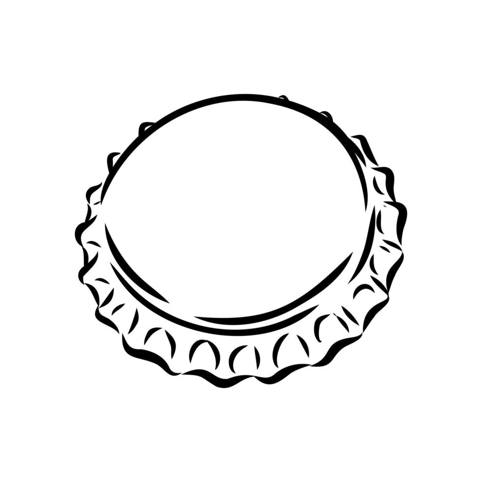 bottle cap vector sketch