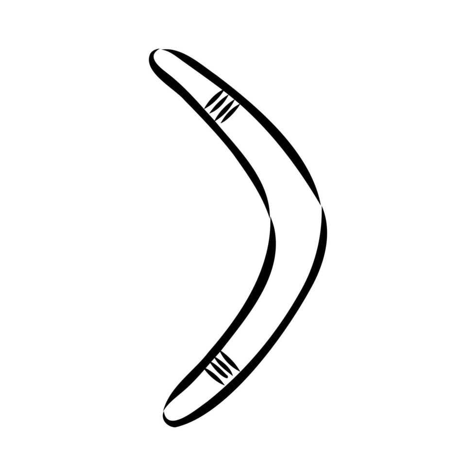 boomerang vector sketch