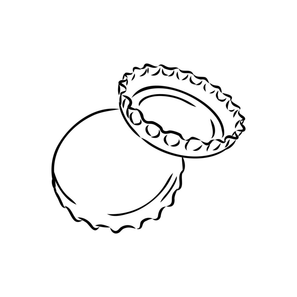 bottle cap vector sketch