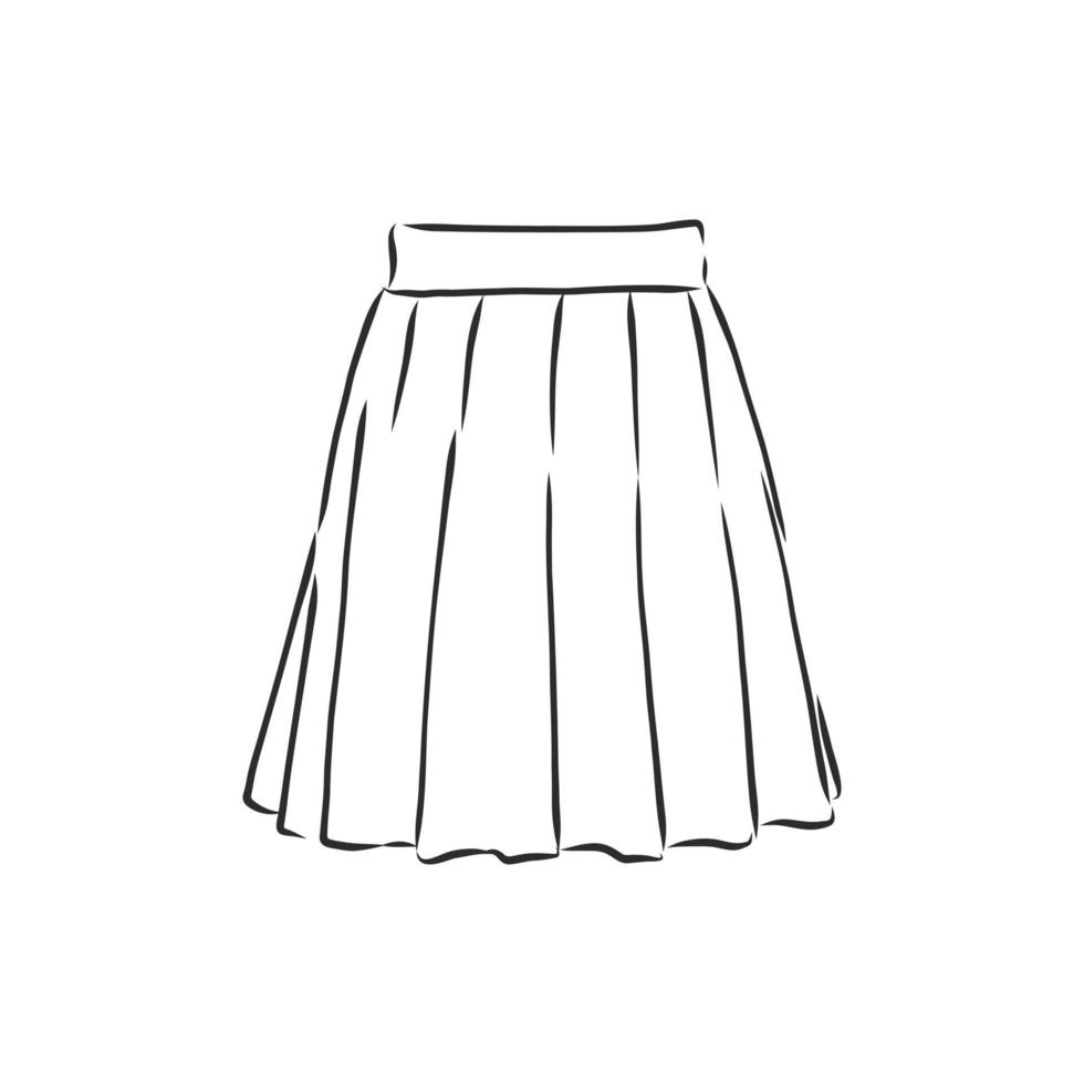 skirt vector sketch