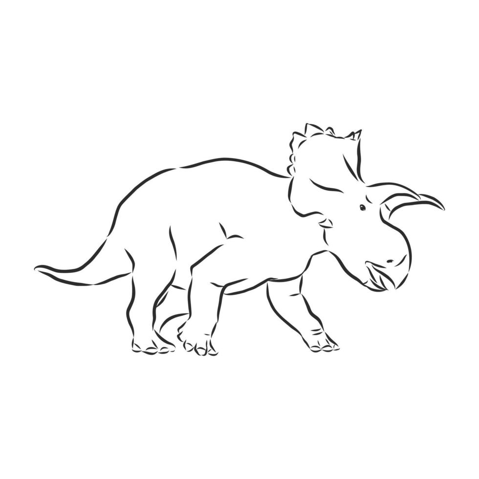 dinosaur vector sketch