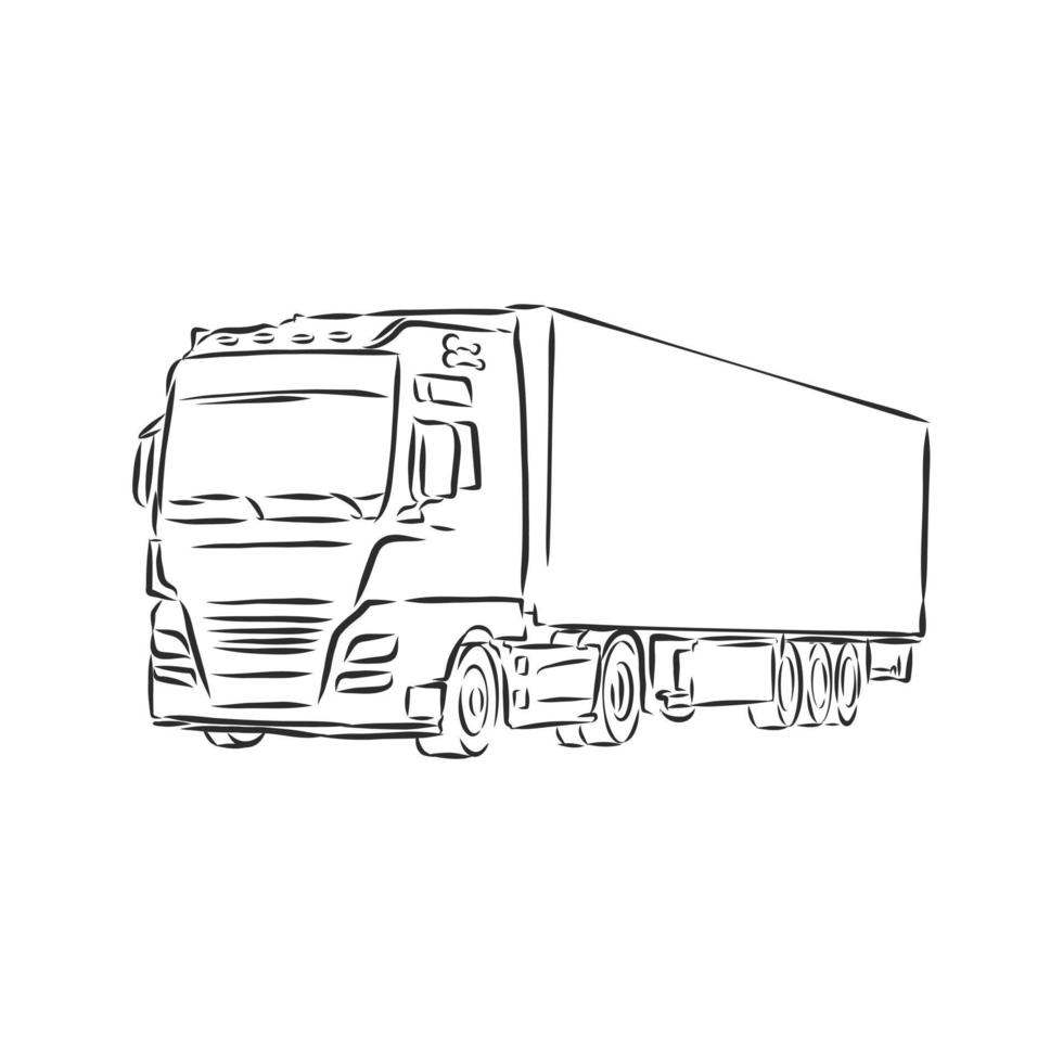 truck vector sketch