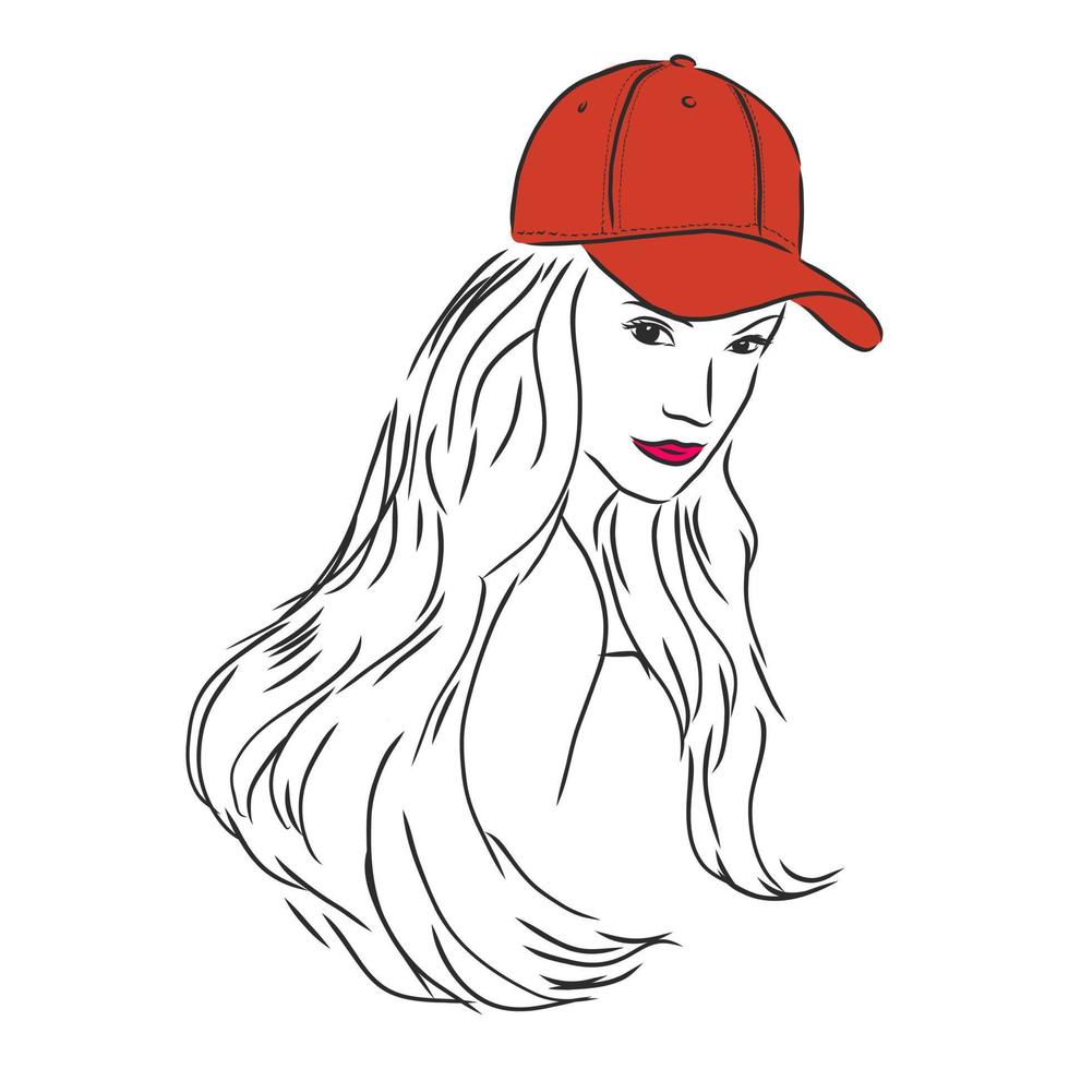 cap vector sketch