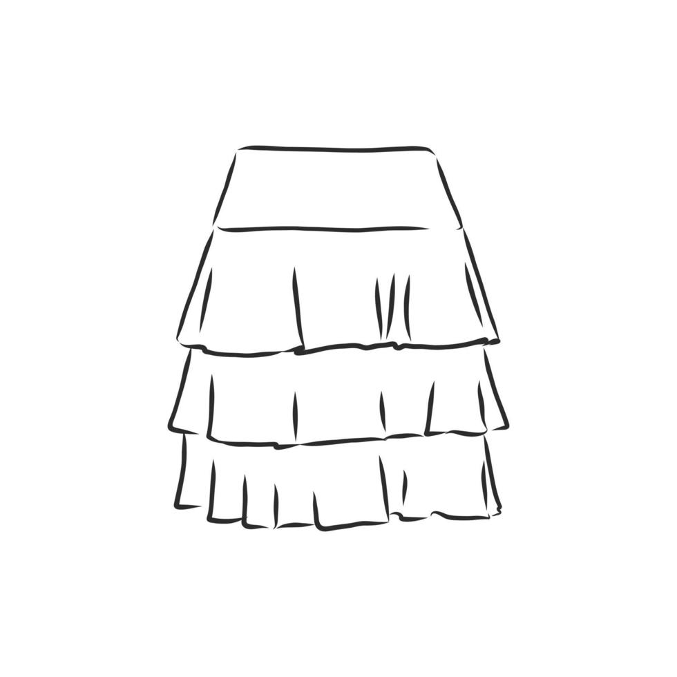 skirt vector sketch
