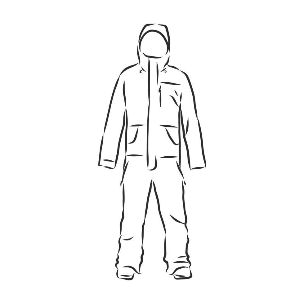 jumpsuit vector sketch