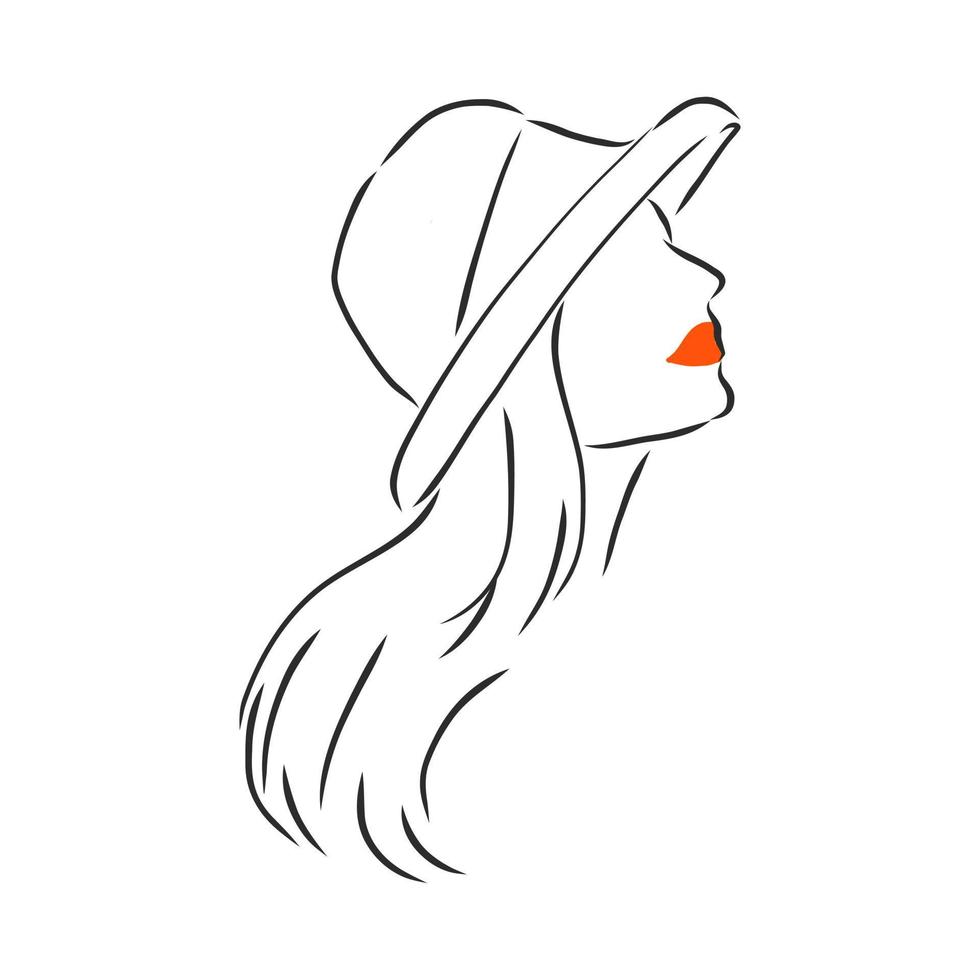 hat vector sketch