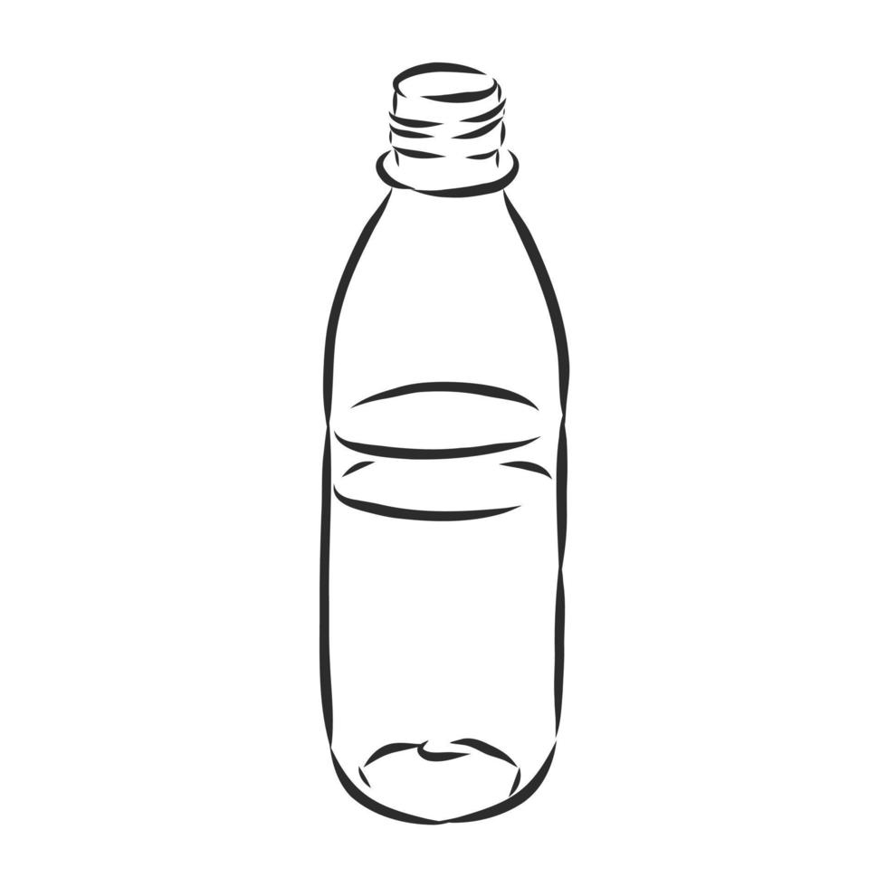 bosquejo del vector de la botella