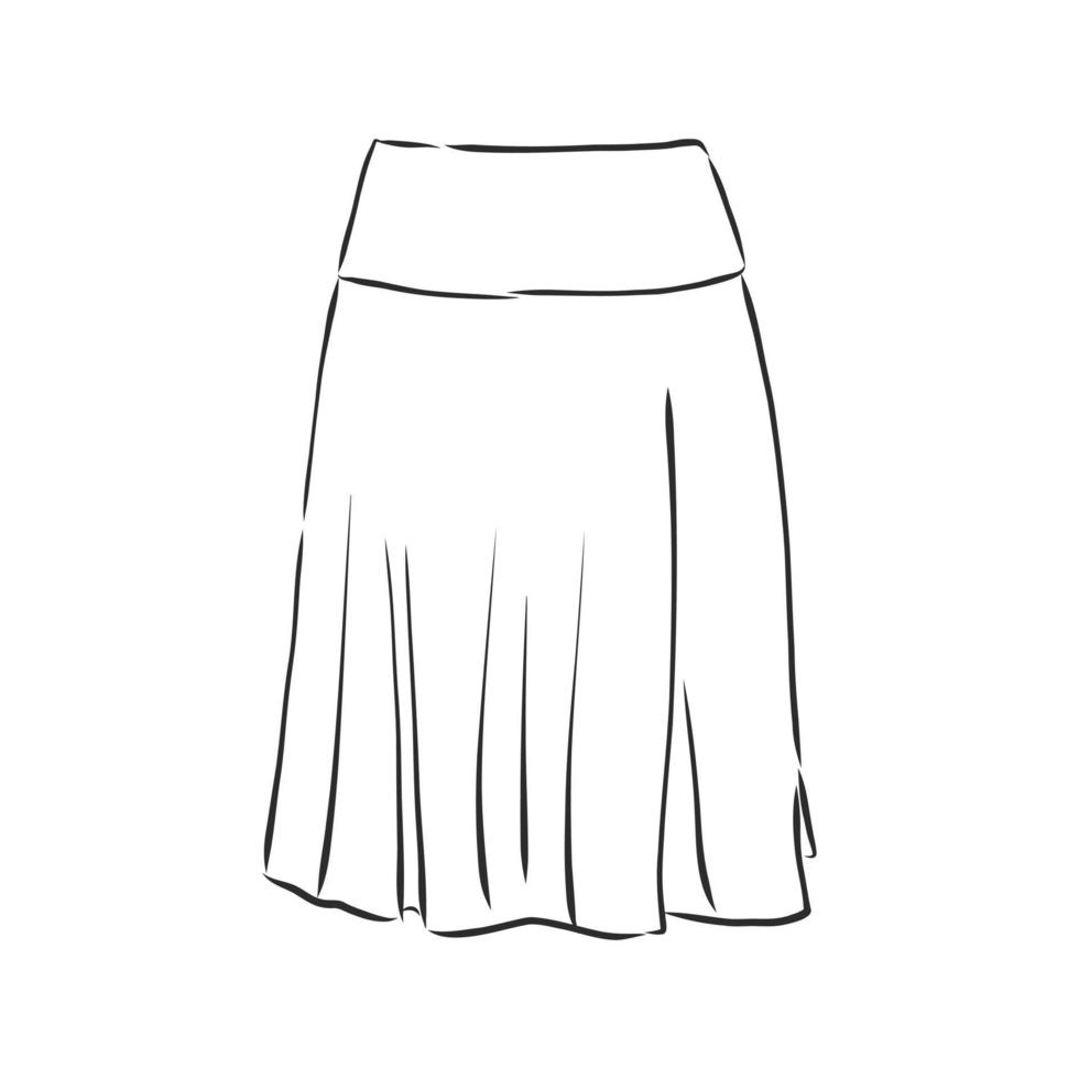 skirt vector sketch