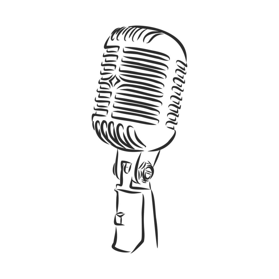 microphone vector sketch