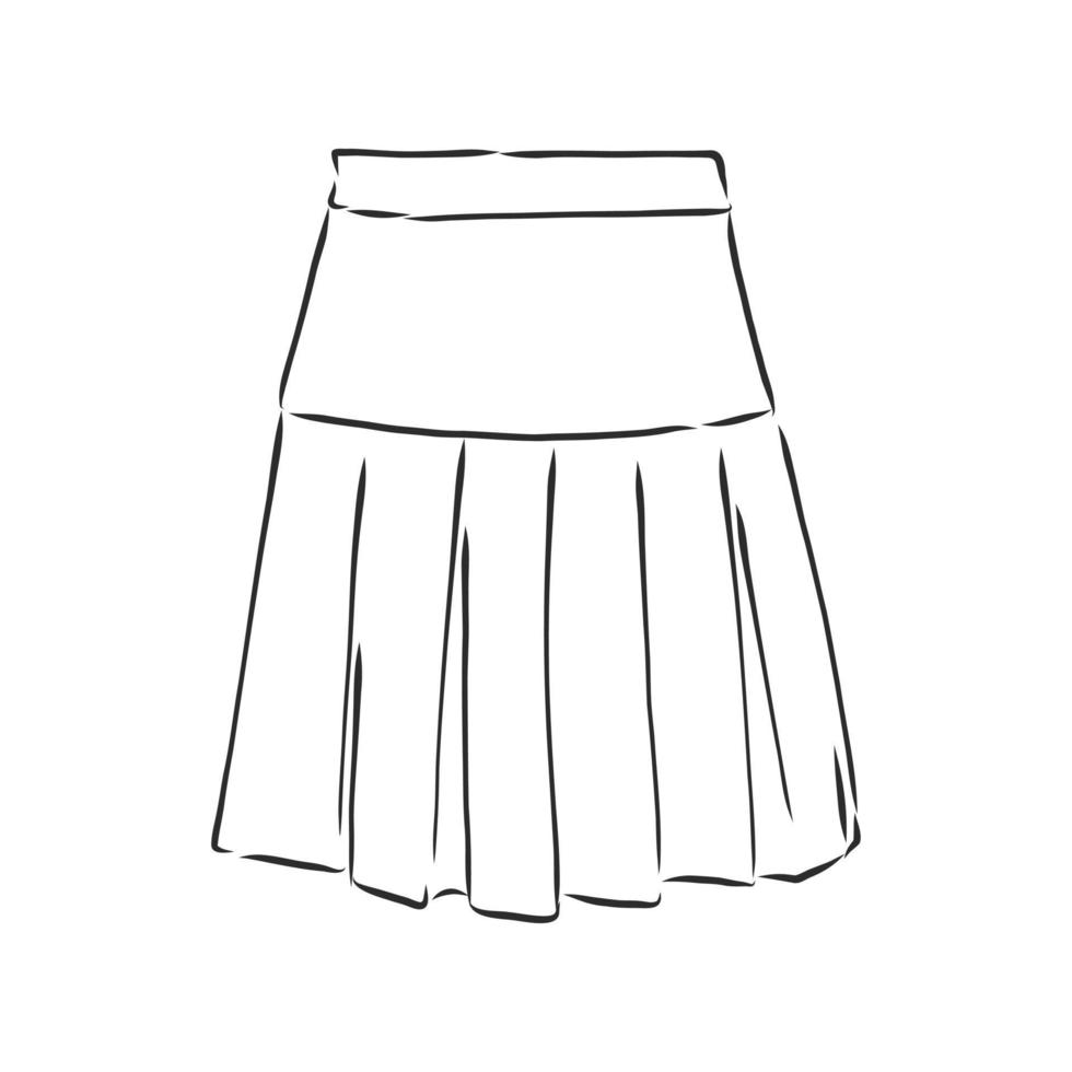 skirt vector sketch