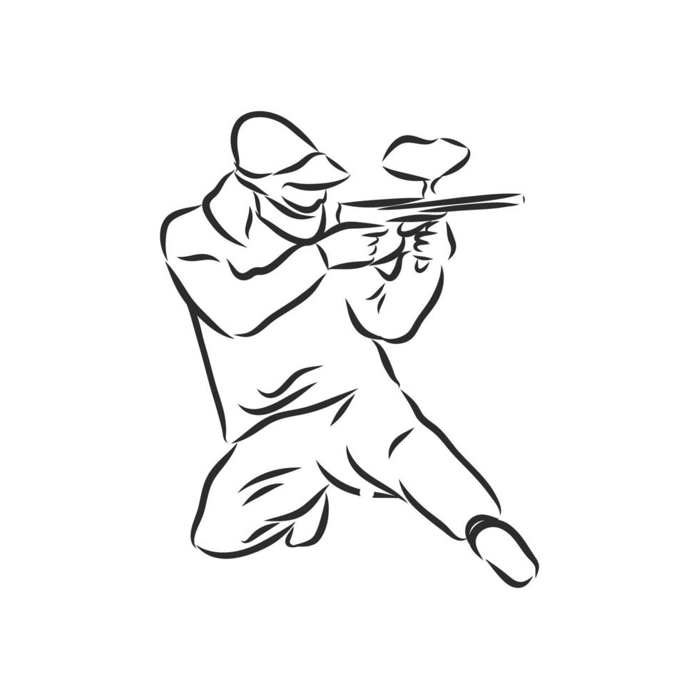 paintball vector sketch